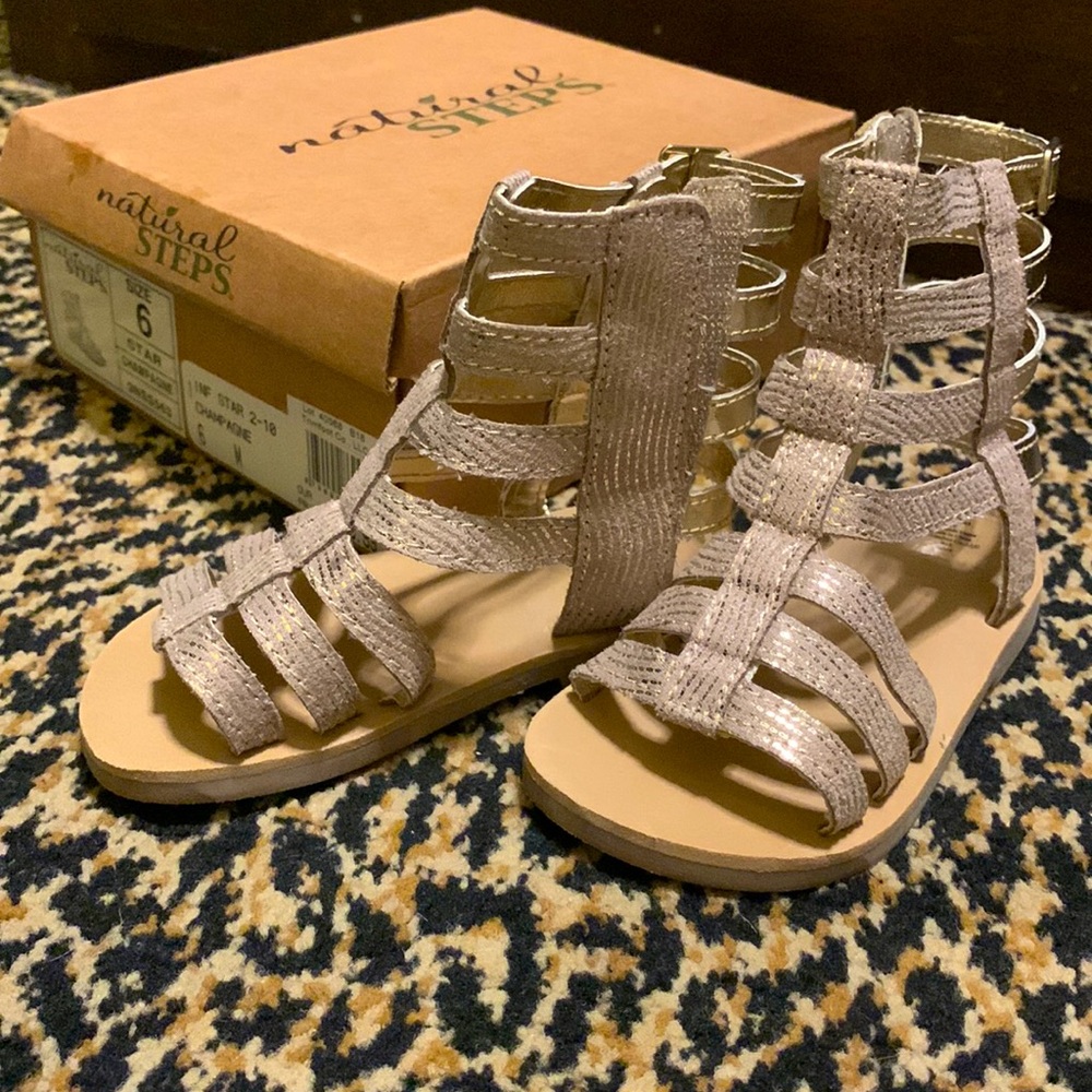 Natural Steps Girls’ Toddler Size 6 Sandals